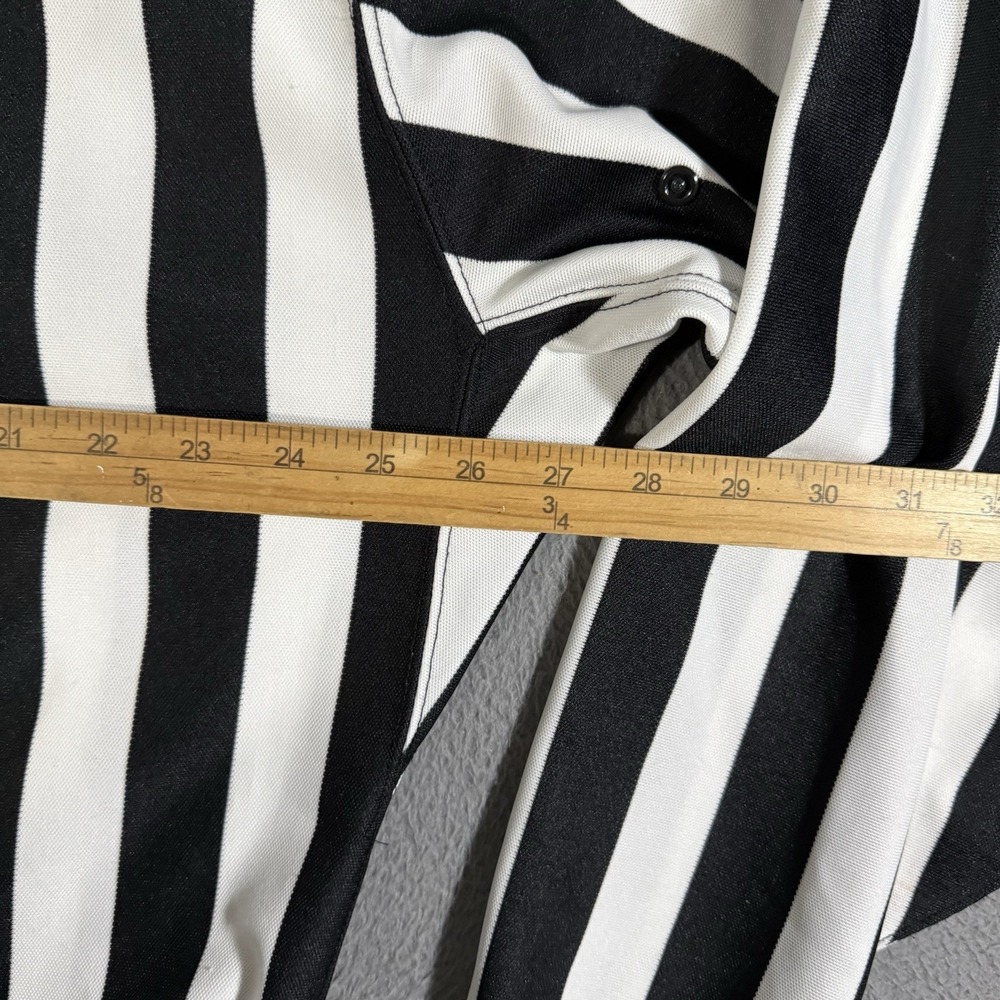 Vintage CCM NHL Referee Jersey Size 50 Black White Striped Hockey Official Shirt - Picture 4 of 7